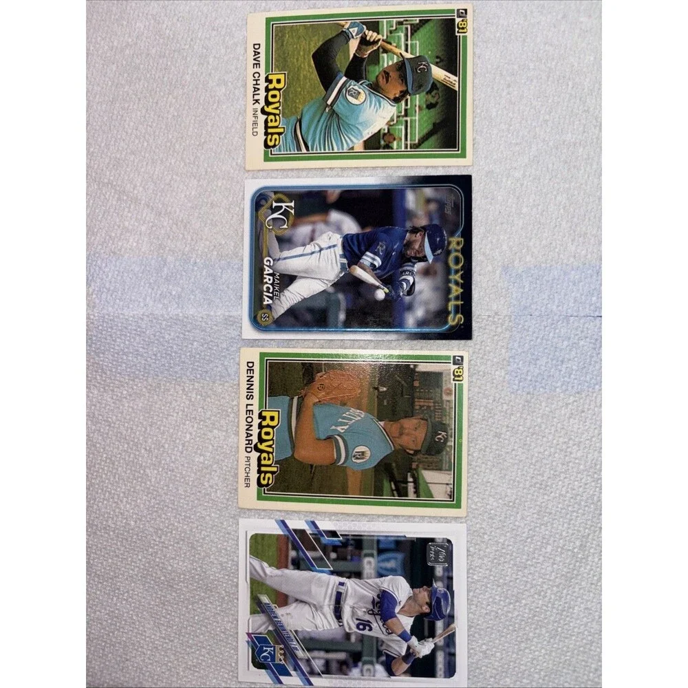 Kansas City Royals Card Lot + Benintendi + Garcia + Leonard – 9 Cards